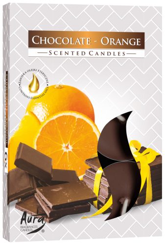 Illatos teamécses 6 db - Narancs csokoládé 