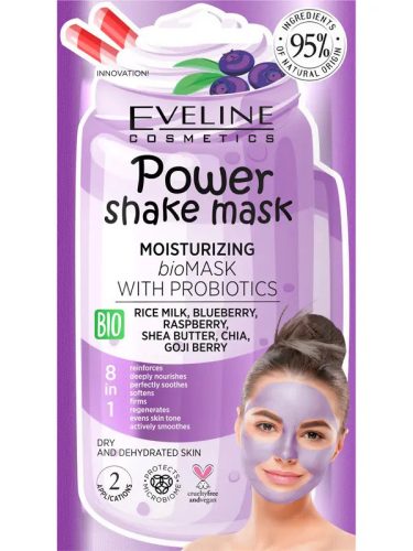 Eveline Power Shake hidratáló arcmaszk - 10 ml