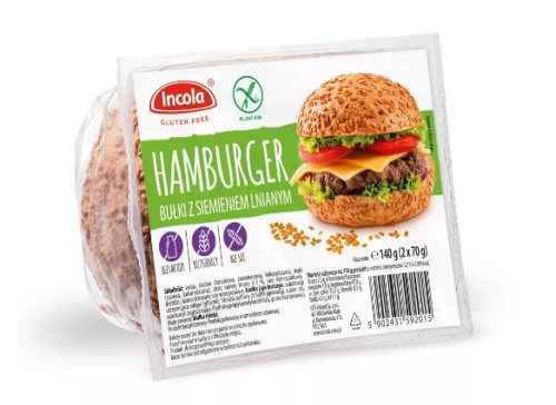 Incola - Gluténmentes Hamburger zsemle 140g (2X70G)