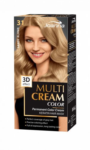 Joanna Multi Cream Color tartós hajfesték (31) - Homok szőke (6 db)