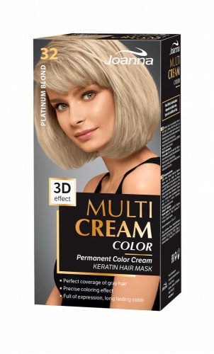 Joanna Multi Cream Color tartós hajfesték (32) - Platinum szőke (6 db)