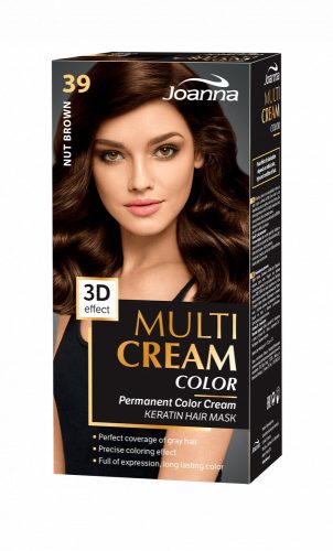 Joanna Multi Cream Color tartós hajfesték (39) - Mogyoró barna