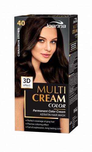 Joanna Multi Cream Color tartós hajfesték (40) - Fahéj barna
