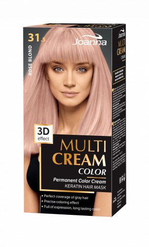 Joanna Multi Cream Color tartós hajfesték (31.5) - Rózsa szőke