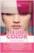 Joanna Fluo Color kimosható hajszínező sampon - Pink (15 db)
