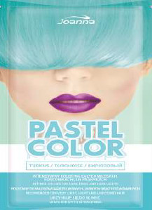Joanna Pastel Color kimosható hajszínező sampon - Türkiz (15 db)