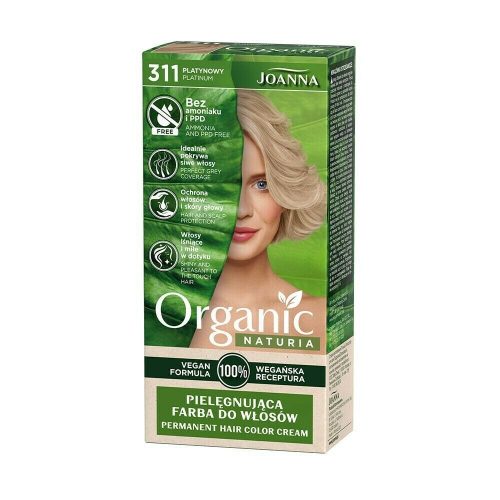 Joanna Naturia Organic Vegan Krémhajfesték 311 - Platinum szőke