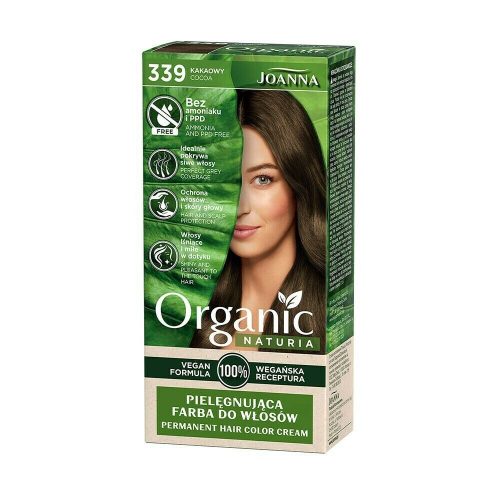 Joanna Naturia Organic Vegan Krémhajfesték 339 - Kakaóbarna