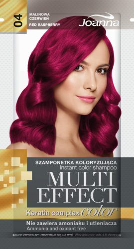 Joanna Multi Effect color hajszínező sampon (04) - Málna vörös