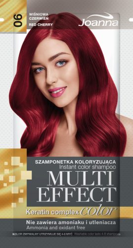 Joanna Multi Effect color hajszínező sampon (06) - Cseresznye vörös