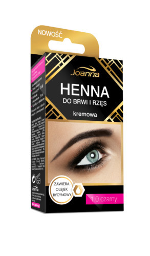 Joanna Henna festék szemöldökre és szempillára 1.0 - fekete (8 db)